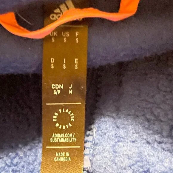 Adidas Juventus Lifestyler Fleece Jacket Mens Small Full Zip Long Sleeve - Picture 4 of 16